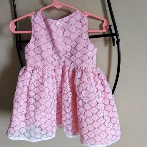 Pink Lace Kids Formal Dress - Picture 4 of 6